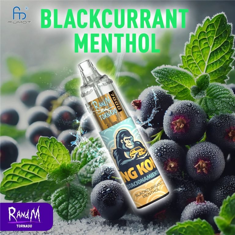 Blackcurrant Menthol RandM Tornado Vape 7000