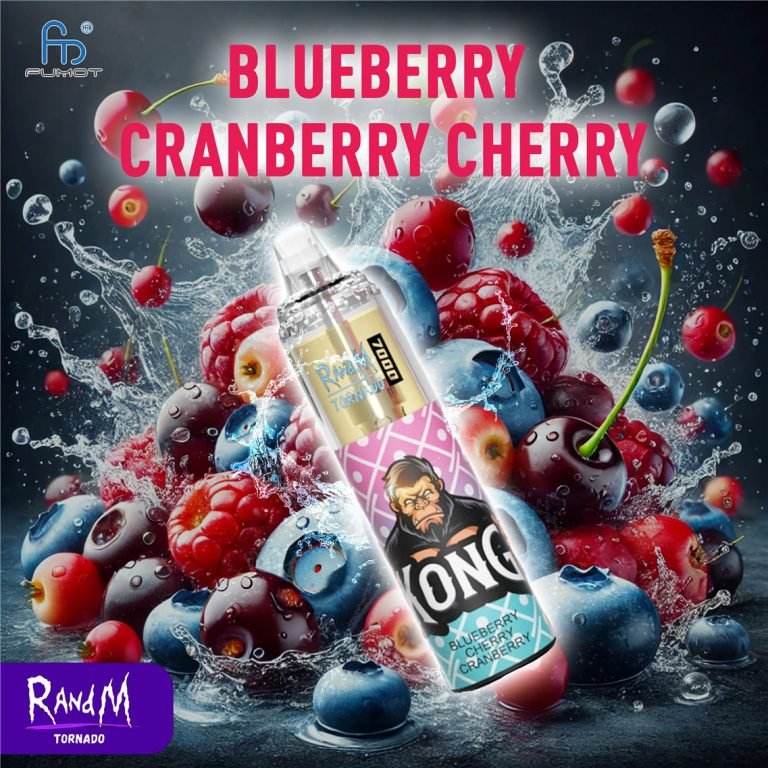 Blueberry Cranberry Cherry RandM Tornado Vape 7000