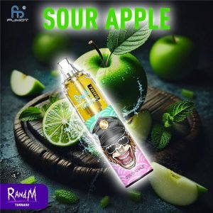 Sour Apple RandM Tornado Vape 7000