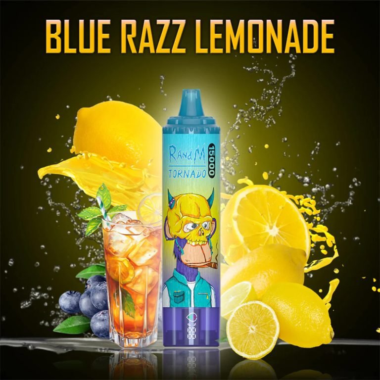 blue razz lemonade randm tornado vape 15000