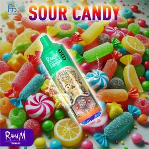 sour candy randm tornado vape 9000