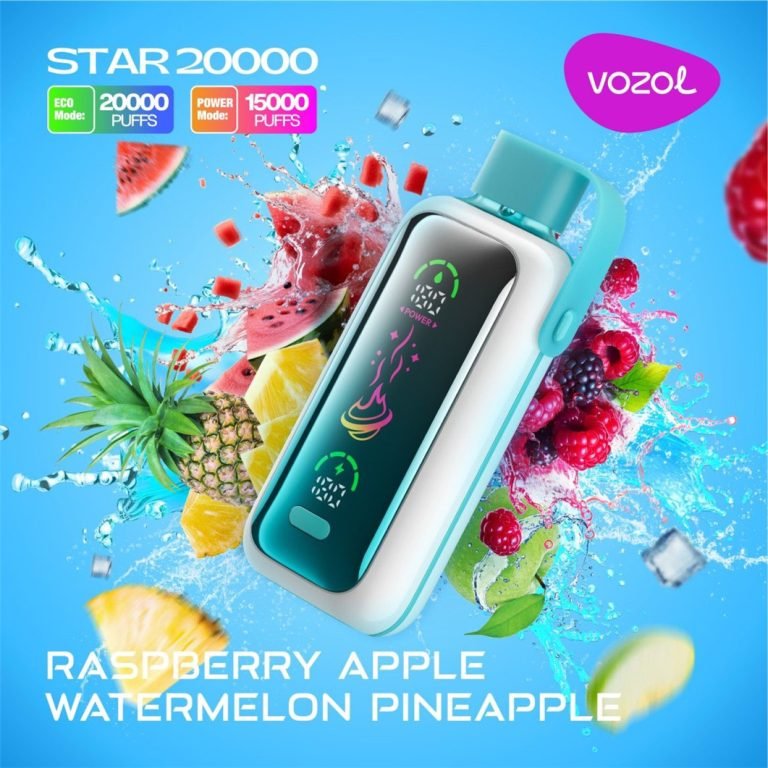 Raspberry Apple Watermelon Pineapple Vozol STAR 20000